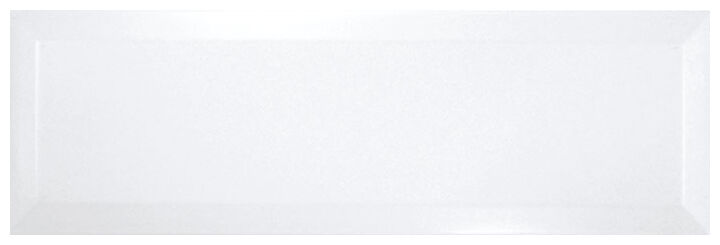 Bisel Blanco Brillo płytka ścienna 10x30 z biała błyszcząca powierzchnia i efektem 3D