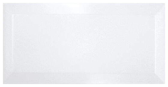ribesalbes bisel blanco brillo płytka ścienna 7.5x15 - zdjęcie główne