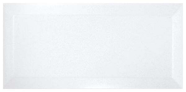 Bisel Blanco Brillo płytka ścienna 10x20 z błyszcząca biała powierzchnia i efektem 3D