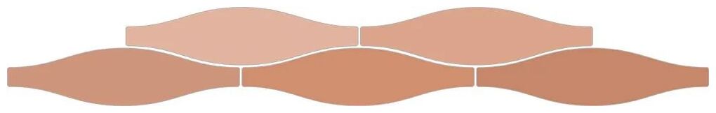 ribesalbes sailing wave flamingo gloss płytka ścienna 7.5x30 - zdjęcie główne