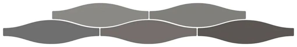 ribesalbes sailing wave dark grey gloss płytka ścienna 7.5x30 - zdjęcie główne