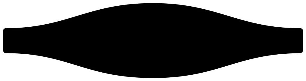 ribesalbes monochrome wave black gloss płytka ścienna 7.5x30 - zdjęcie główne