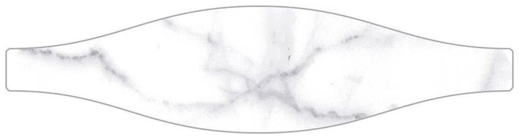 ribesalbes shaped marble wave carrara gloss płytka ścienna 7.5x30 - zdjęcie główne