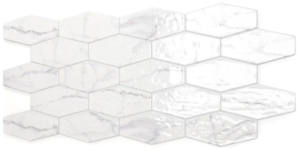 ribesalbes shaped marble hex carrara gloss płytka ścienna 10x20 - zdjęcie nr: 3