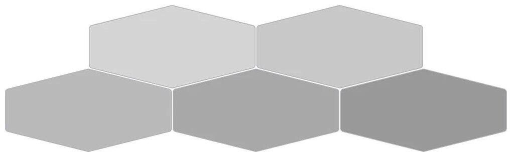 ribesalbes sailing hex light grey gloss płytka ścienna 10x20 - zdjęcie główne