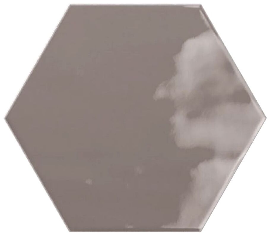 ribesalbes geometry charcoal hex płytka ścienna 15x17.3 - zdjęcie główne