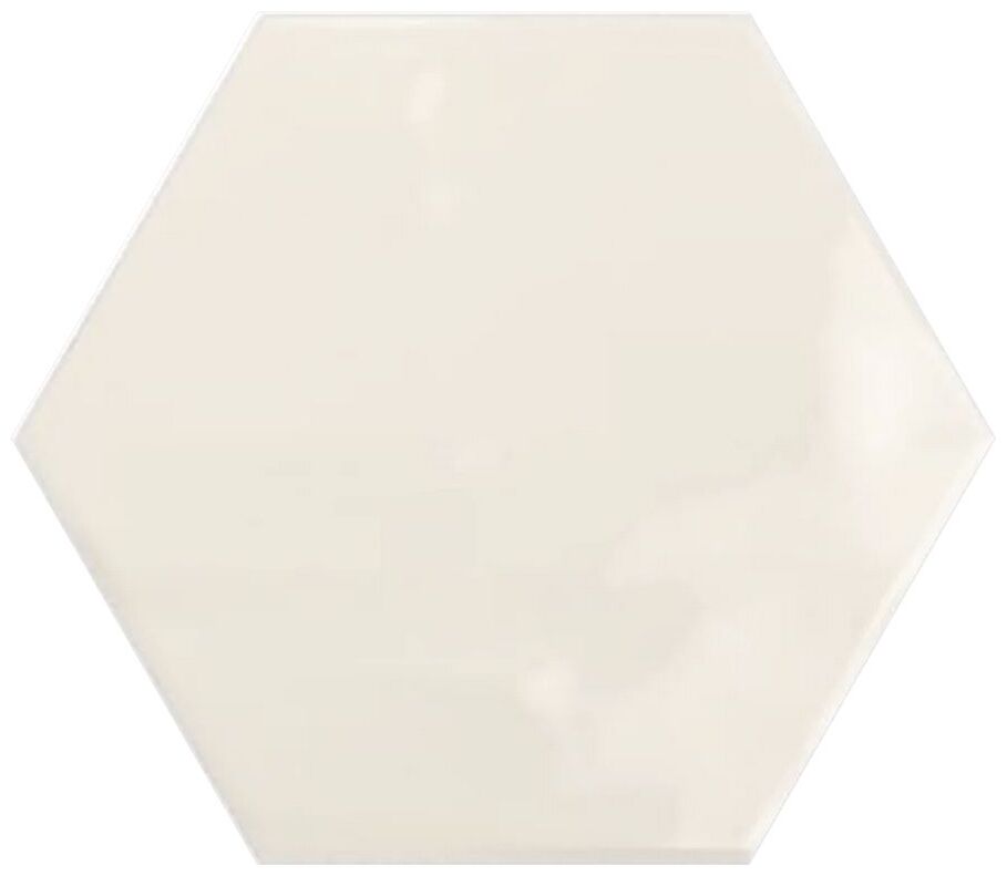 ribesalbes geometry ivory hex płytka ścienna 15x17.3 - zdjęcie główne