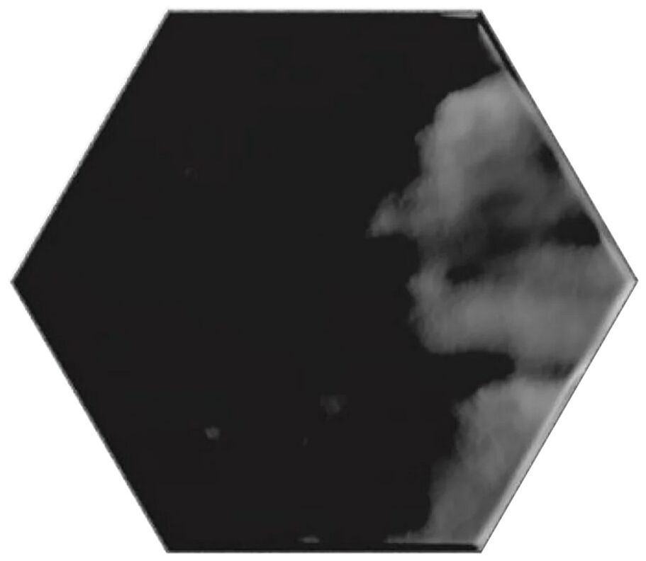 ribesalbes geometry black hex płytka ścienna 15x17.3 - zdjęcie główne