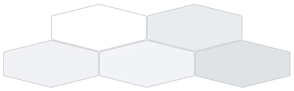 ribesalbes sailing hex foam gloss płytka ścienna 10x20 - zdjęcie główne