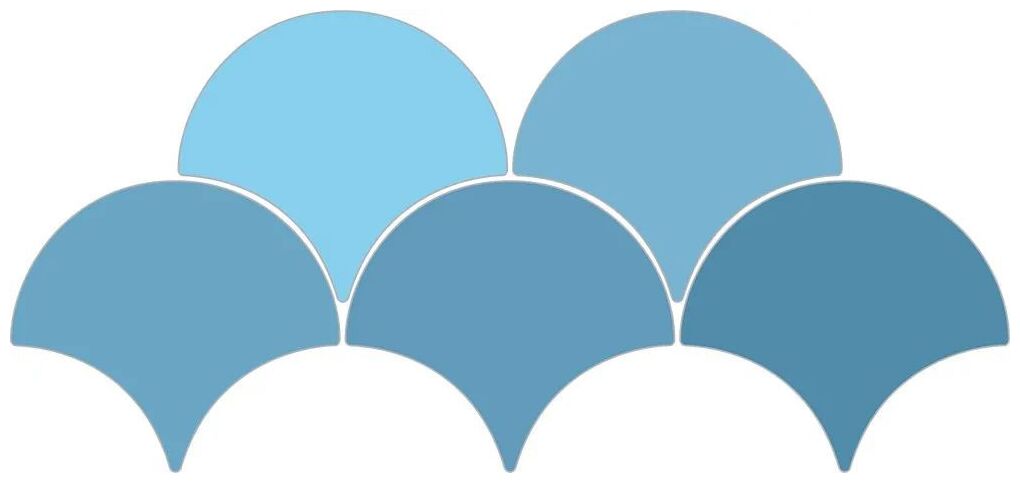 ribesalbes sailing drop blue gloss płytka ścienna 15.2x17.2 - zdjęcie główne