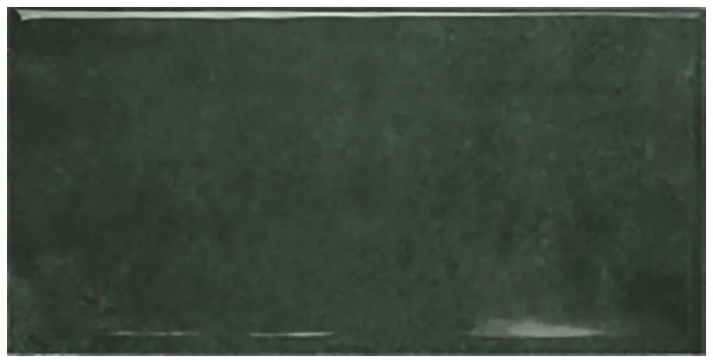 Błyszcząca płytka Earth Amazon Gloss w odcieniu głębokiej stonowanej zieleni 7,5x15 cm