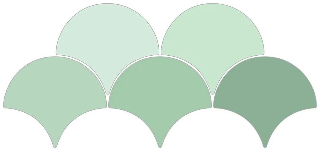 ribesalbes sailing drop green gloss płytka ścienna 15.2x17.2 - zdjęcie główne