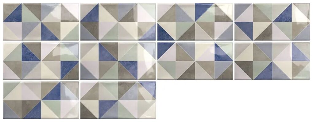 ribesalbes ocean triangle mix dekor 7.5x15 - zdjęcie nr: 2