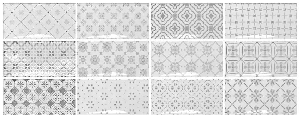 ribesalbes ocean white & black mix dekor 7.5x15 - zdjęcie nr: 2