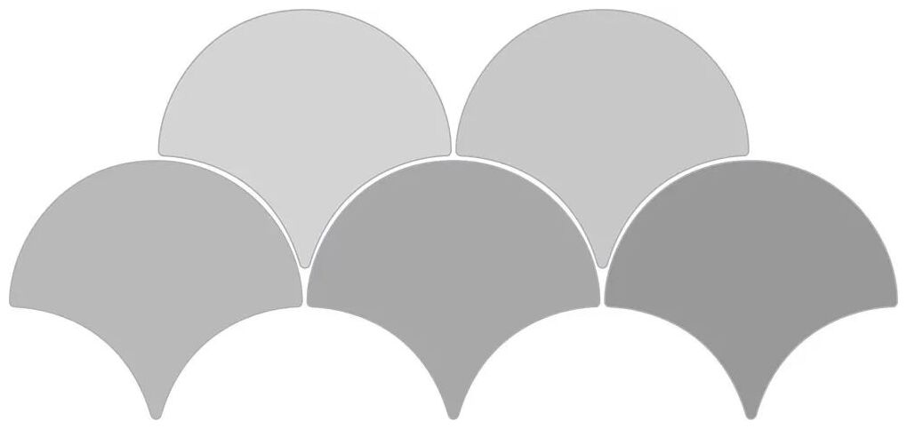 ribesalbes sailing drop light grey gloss płytka ścienna 15.2x17.2 