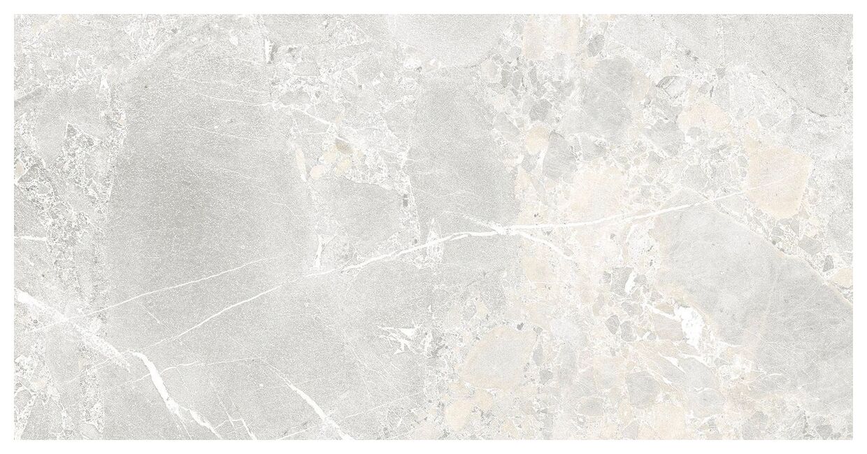 Jasny gres Highlands Light 60x120 z efektem naturalnego kamienia i delikatnymi żyłkami