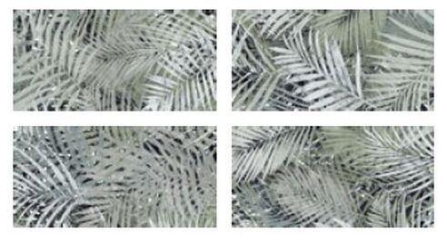 Płytka Natura Felci MIX Verde z matowym wykończeniem i wzorem liści paproci w zieleni - zdjęcie nr: 2