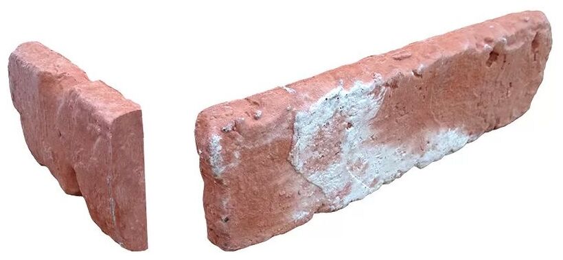 Retro Brick Smoke Narożnik dekoracyjny 12x24x6,4 o fakturze chropowatej przypominającej cegłę
