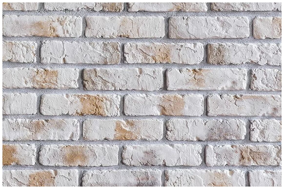 Retro Brick Beige kamień dekoracyjny o fakturze cegły w beżowo-białej tonacji 6,4x24,5 cm