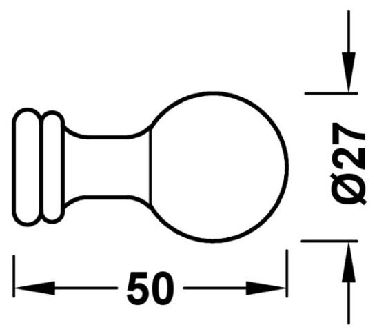 tres wieszak pojedynczy 24-k złoto (12423607or) 