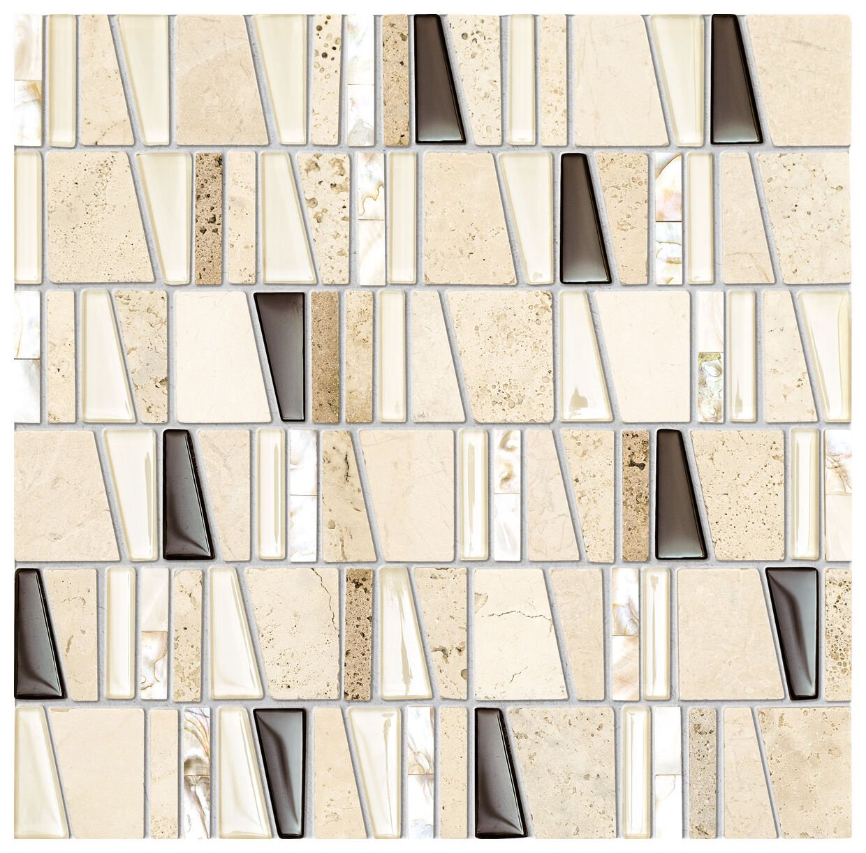 tubądzin drops stone beige mozaika 30x30 - zdjęcie główne