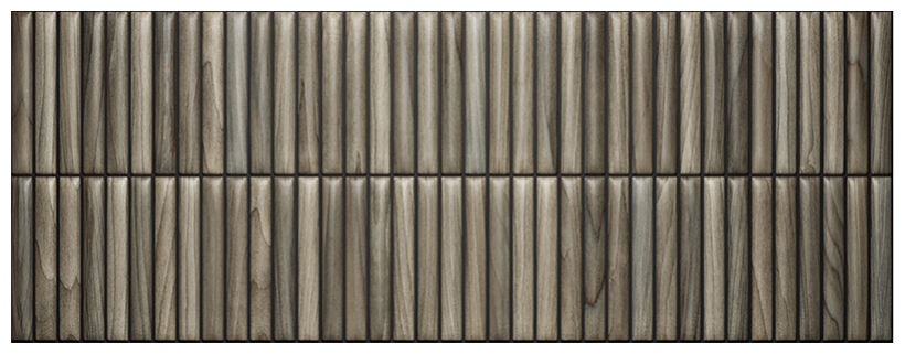 Brązowa płytka ścienna Pure Stick Wood STR z matowym wykończeniem i struktura imitująca naturalne drewno