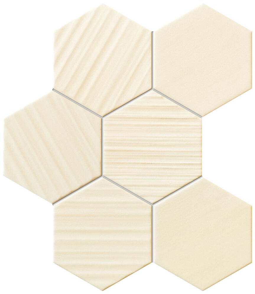 tubądzin horizon hex ivory mozaika 28.9x22.1 - zdjęcie główne