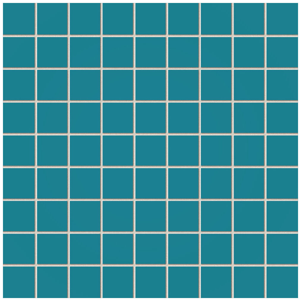 tubądzin pastel mozaika ścienna kwadratowa turkus mat 30.1x30.1 - zdjęcie główne