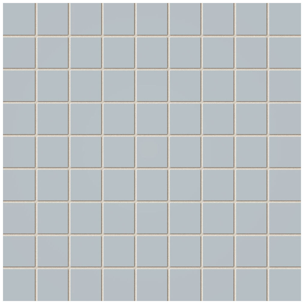 Duża mozaika Pastel Stalowy 30,1x30,1x0,7 z jasnym stalowym odcieniem i błyszczącą powierzchnią