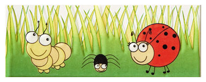 tubądzin pastel robaczki 1 listwa 7.4x20 - zdjęcie główne