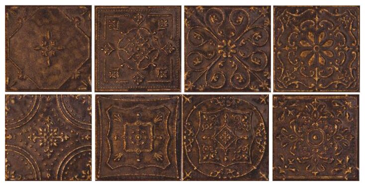 tubądzin tinta brown dekor 14.8x14.8 - zdjęcie główne