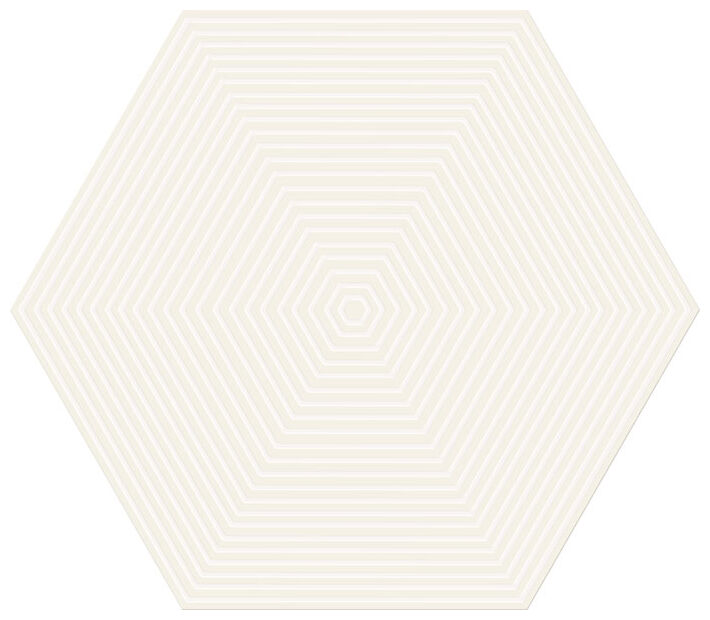 tubądzin cielo e terra bianco geometry 1 mat dekor 19.2x22.1x0.6 - zdjęcie główne