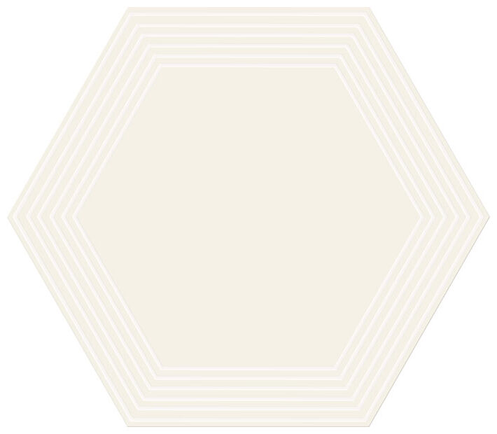 tubądzin cielo e terra bianco geometry 2 mat dekor 19.2x22.1 - zdjęcie główne