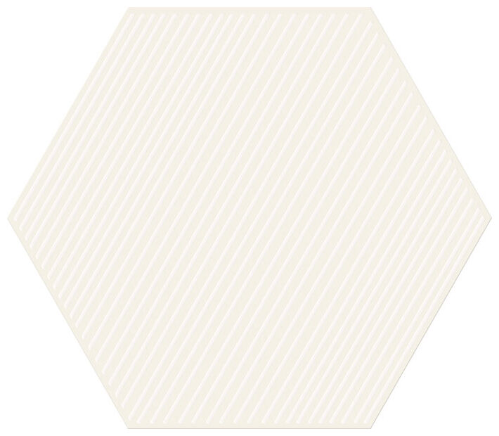 tubądzin cielo e terra bianco geometry 3 mat dekor 19.2x22.1x0.6 - zdjęcie główne