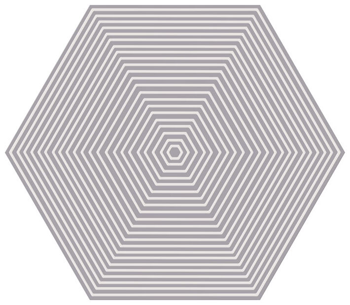 tubądzin cielo e terra violette geometry 1 mat dekor 19.2x22.1x0.6 - zdjęcie główne