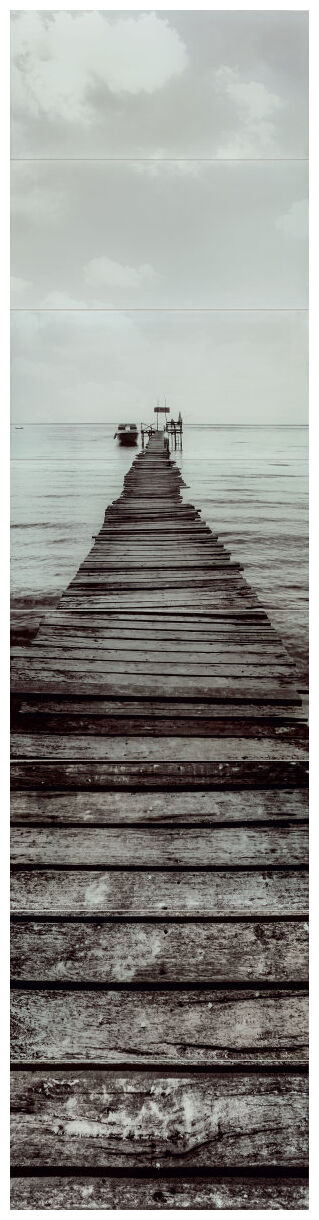 tubądzin blinds obraz szklany 8-elementowy dekor 59.8x240 - zdjęcie główne