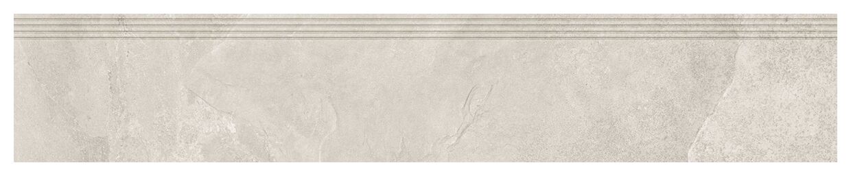 tubądzin grand cave white str stopnica rektyfikowana 29.8x159.8x0.8 - zdjęcie główne