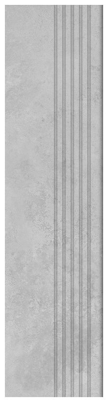 tubądzin torano grey mat stopnica rektyfikowana 29.6x119.8x0.8 - zdjęcie główne