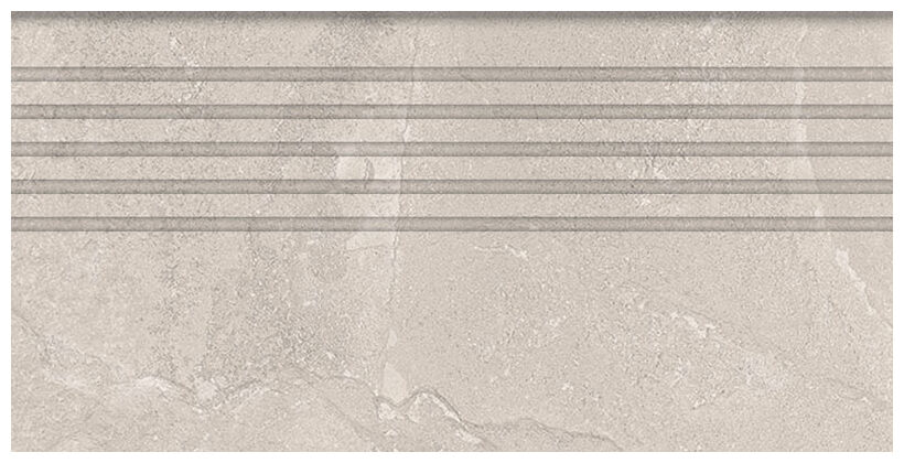 tubądzin grand cave white stopnica rektyfikowana 29.6x59.8x0.8 - zdjęcie główne