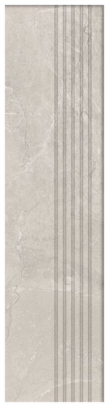 tubądzin grand cave white stopnica rektyfikowana 29.6x119.8x0.8 - zdjęcie główne