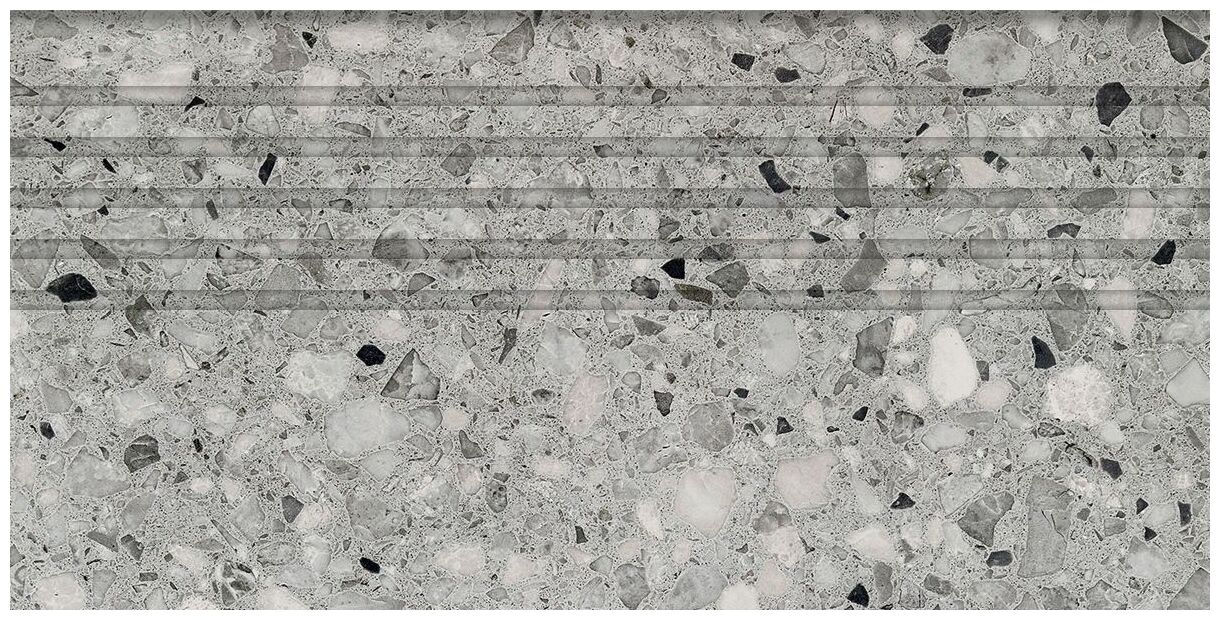 tubądzin macchia graphite mat stopnica rektyfikowana 29.8x59.8x0.8 - zdjęcie główne