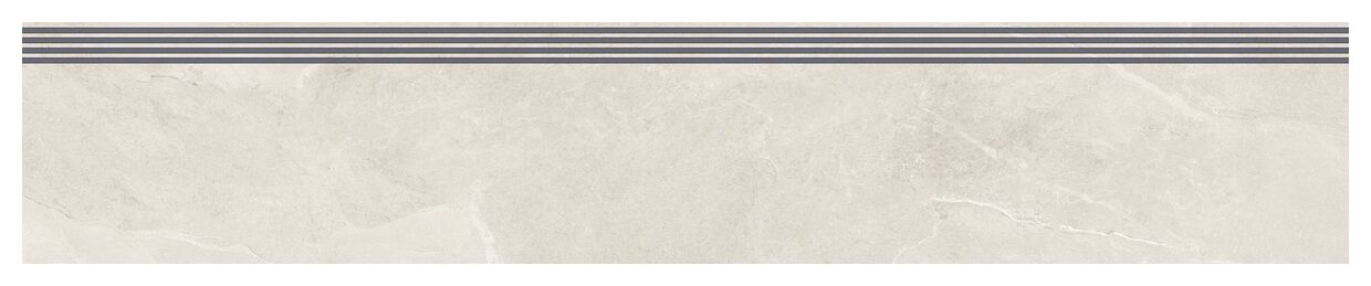 tubądzin care grand cave white str stopnica rektyfikowana 29.8x159.8x0.8 - zdjęcie główne