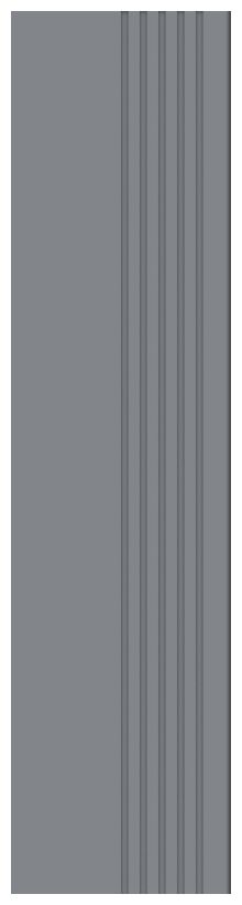 Stopnica gresowa Cielo E Terra Grafite mat w kolorze grafitowym z ryflowaniami i matową powierzchnią