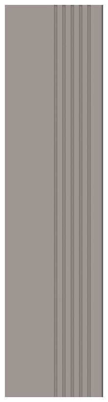 tubądzin cielo e terra griggio mat stopnica rektyfikowana 29.6x119.8 - zdjęcie główne