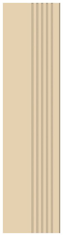 tubądzin cielo e terra sabbia mat stopnica rektyfikowana 29.6x119.8x1 - zdjęcie główne