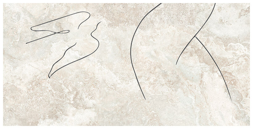 tubądzin teri soft line a dekor gresowy ścienny 59.8x119.8x0.8 - zdjęcie główne