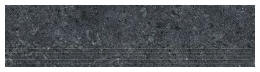 Tubądzin Zimba Grey STR stopnica 29.8x119.8x0.8 - szara stopnica gresowa imitująca kamień