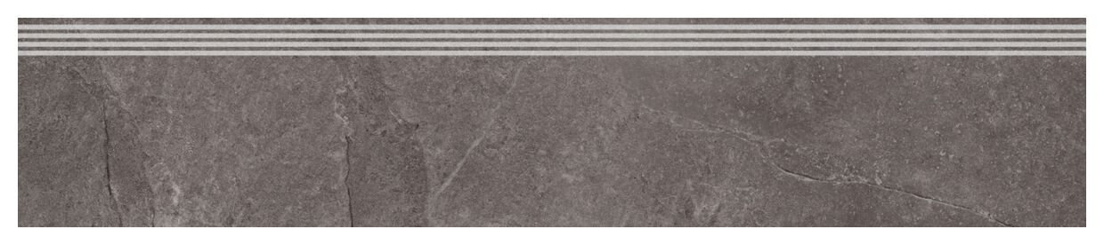 tubądzin care grand cave graphite str stopnica rektyfikowana 29.8x159.8x0.8 - zdjęcie główne