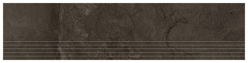 tubądzin grand cave brown stopnica rektyfikowana 29.6x119.8x0.8 