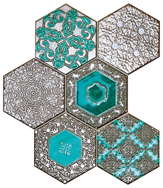 tubądzin lace absinthe mozaika 28.9x22.1 - zdjęcie główne